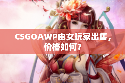 CSGOAWP由女玩家出售，价格如何？