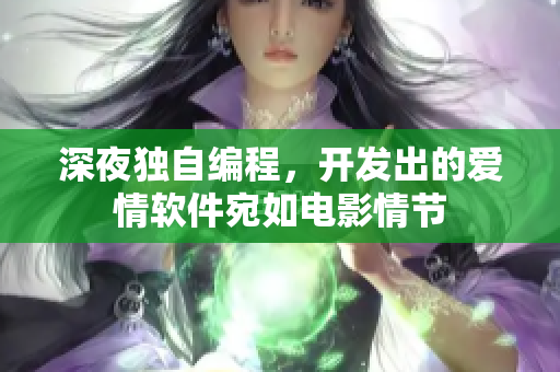 深夜独自编程，开发出的爱情软件宛如电影情节