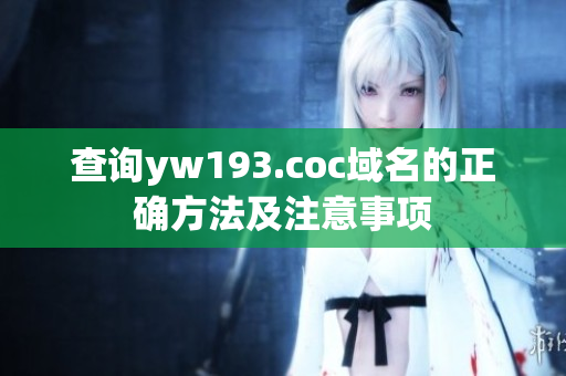 查询yw193.coc域名的正确方法及注意事项