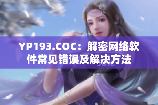 YP193.COC：解密网络软件常见错误及解决方法