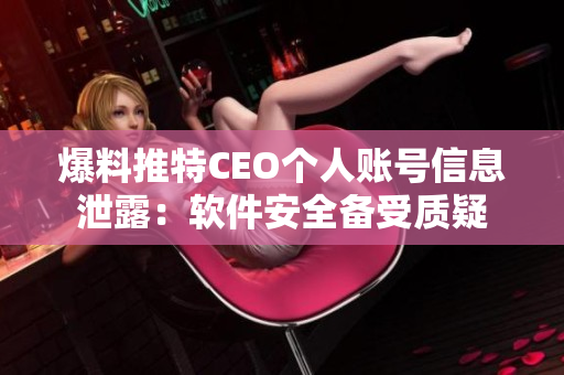 爆料推特CEO个人账号信息泄露：软件安全备受质疑