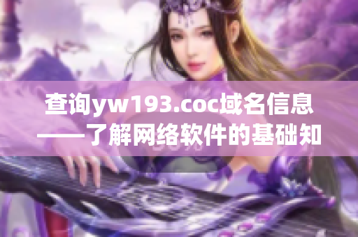 查询yw193.coc域名信息——了解网络软件的基础知识