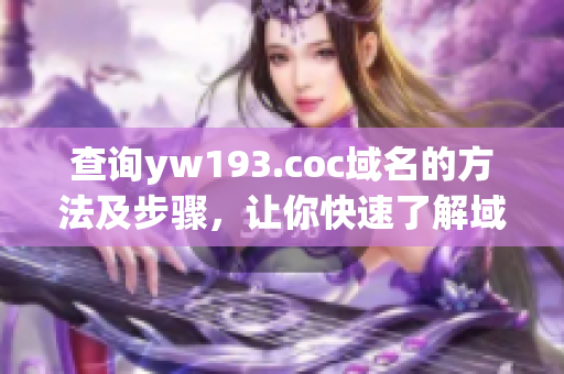 查询yw193.coc域名的方法及步骤，让你快速了解域名归属和使用情况