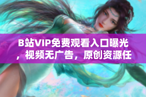 B站VIP免费观看入口曝光，视频无广告，原创资源任你看！