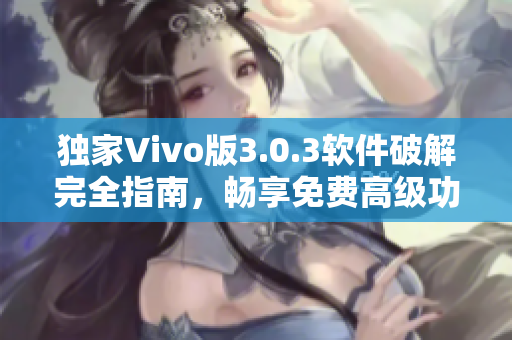 独家Vivo版3.0.3软件破解完全指南，畅享免费高级功能!