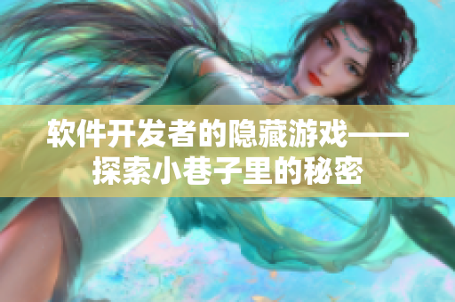 软件开发者的隐藏游戏——探索小巷子里的秘密