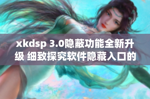 xkdsp 3.0隐蔽功能全新升级 细致探究软件隐藏入口的奥秘