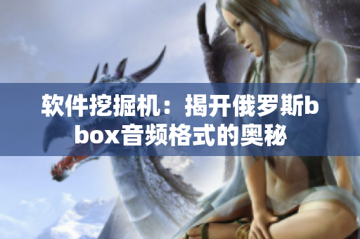 软件挖掘机：揭开俄罗斯bbox音频格式的奥秘