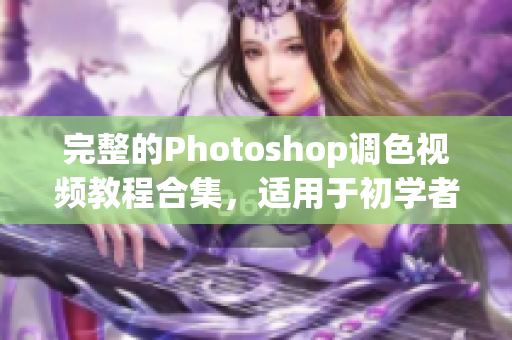 完整的Photoshop调色视频教程合集，适用于初学者和进阶学习者。