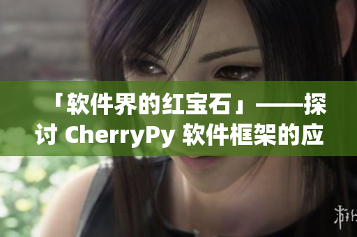 「软件界的红宝石」——探讨 CherryPy 软件框架的应用与优势