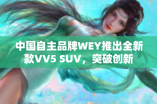 中国自主品牌WEY推出全新款VV5 SUV，突破创新