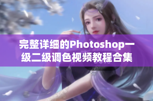 完整详细的Photoshop一级二级调色视频教程合集