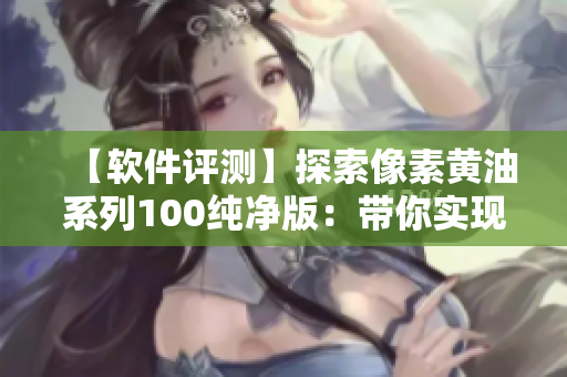 【软件评测】探索像素黄油系列100纯净版：带你实现网络软件快速开发！