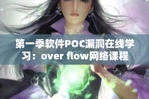 第一季软件POC漏洞在线学习：over flow网络课程