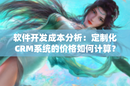 软件开发成本分析：定制化CRM系统的价格如何计算？