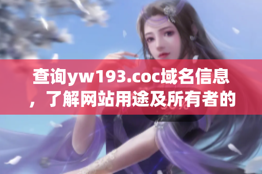 查询yw193.coc域名信息，了解网站用途及所有者的指南