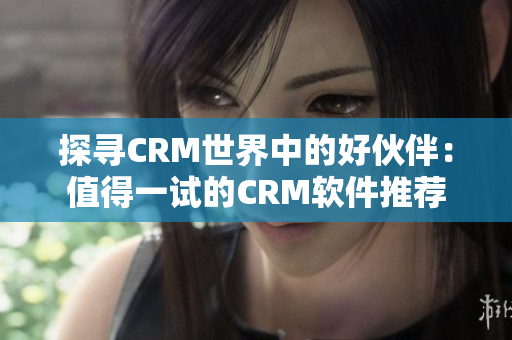 探寻CRM世界中的好伙伴：值得一试的CRM软件推荐