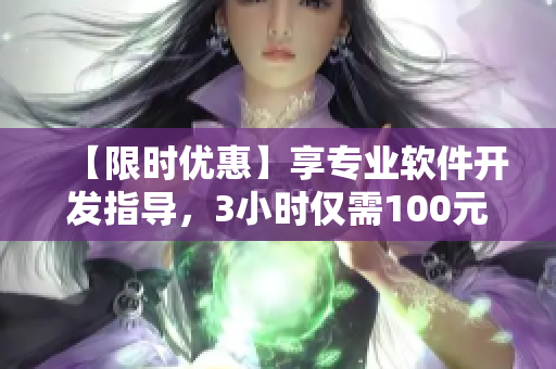 【限时优惠】享专业软件开发指导，3小时仅需100元！拨打电话预约！