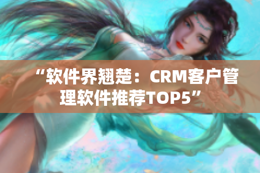 “软件界翘楚：CRM客户管理软件推荐TOP5”