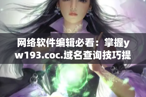 网络软件编辑必看：掌握yw193.coc.域名查询技巧提高工作效率！