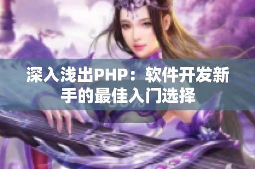 深入浅出PHP：软件开发新手的最佳入门选择