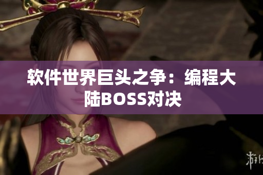 软件世界巨头之争：编程大陆BOSS对决