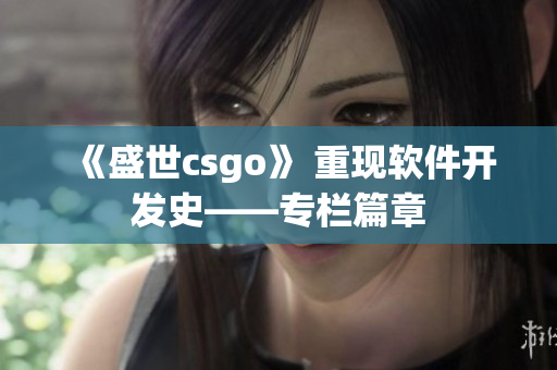 《盛世csgo》 重现软件开发史——专栏篇章