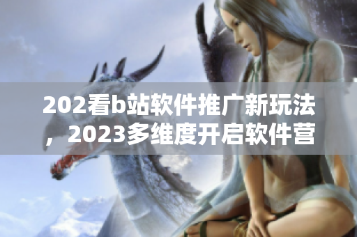 202看b站软件推广新玩法，2023多维度开启软件营销大门