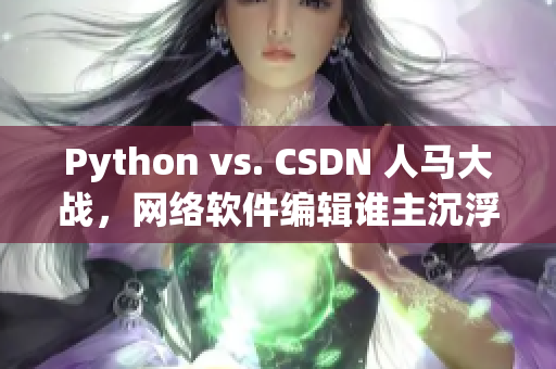 Python vs. CSDN 人马大战，网络软件编辑谁主沉浮