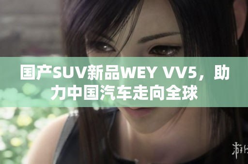 国产SUV新品WEY VV5，助力中国汽车走向全球