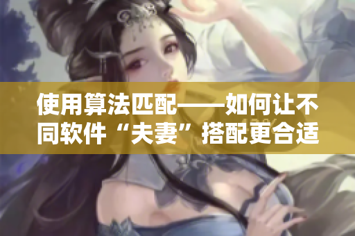 使用算法匹配——如何让不同软件“夫妻”搭配更合适？