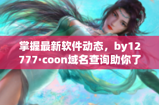 掌握最新软件动态，by12777·coon域名查询助你了解软件版本和更新