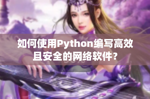 如何使用Python编写高效且安全的网络软件？