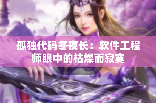 孤独代码冬夜长：软件工程师眼中的枯燥而寂寞