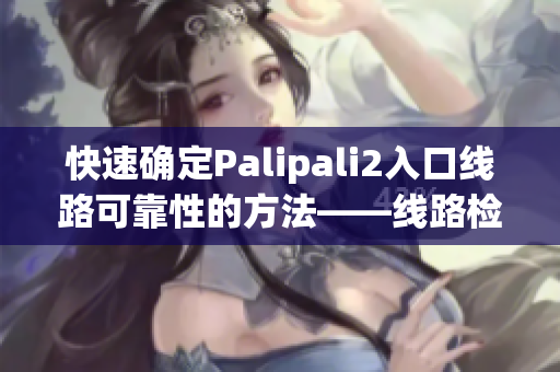 快速确定Palipali2入口线路可靠性的方法——线路检测简介