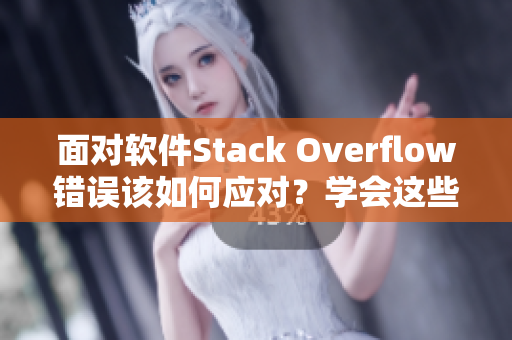 面对软件Stack Overflow错误该如何应对？学会这些技巧！