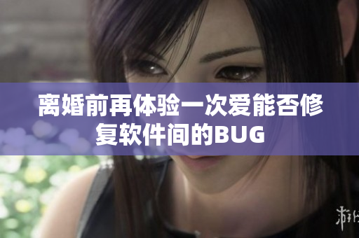 离婚前再体验一次爱能否修复软件间的BUG