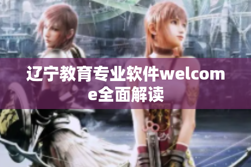 辽宁教育专业软件welcome全面解读