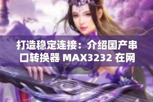 打造稳定连接：介绍国产串口转换器 MAX3232 在网络软件中的应用