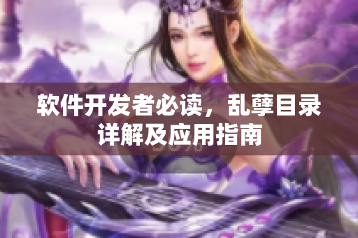 软件开发者必读，乱孽目录详解及应用指南