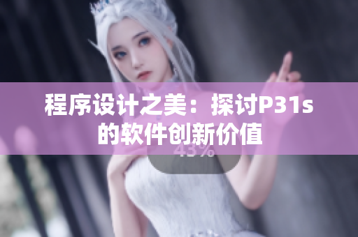 程序设计之美：探讨P31s的软件创新价值