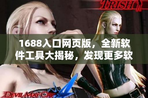 1688入口网页版，全新软件工具大揭秘，发现更多软件瑰宝！