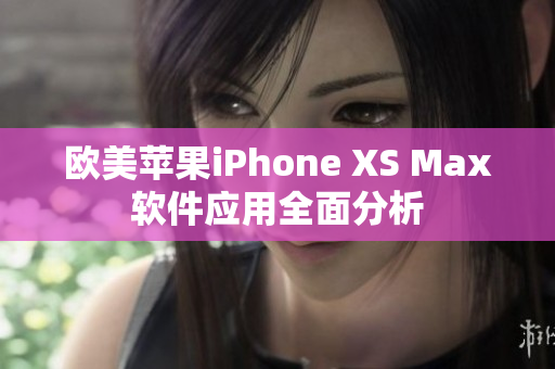 欧美苹果iPhone XS Max软件应用全面分析