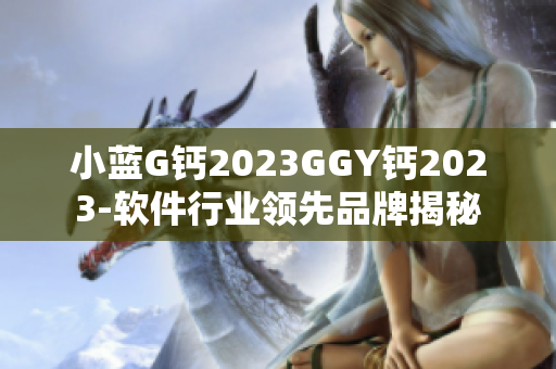 小蓝G钙2023GGY钙2023-软件行业领先品牌揭秘