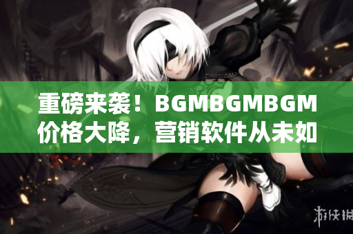 重磅来袭！BGMBGMBGM价格大降，营销软件从未如此便宜！