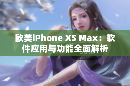 欧美iPhone XS Max：软件应用与功能全面解析