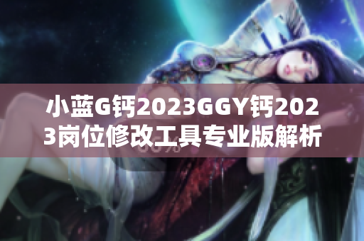 小蓝G钙2023GGY钙2023岗位修改工具专业版解析