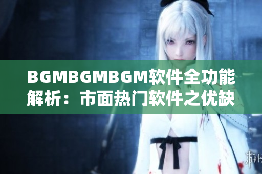 BGMBGMBGM软件全功能解析：市面热门软件之优缺点及价格一览