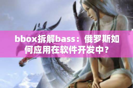 bbox拆解bass：俄罗斯如何应用在软件开发中？