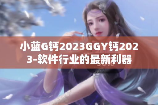 小蓝G钙2023GGY钙2023-软件行业的最新利器